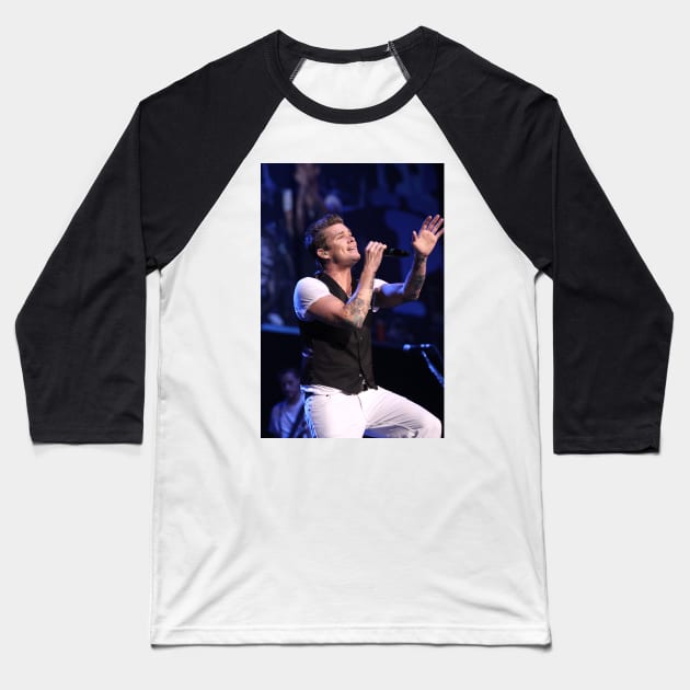 Mark McGrath Sugar Ray Photograph Baseball T-Shirt by Concert Photos